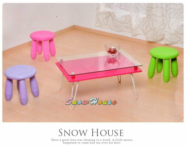 ╭☆雪之屋居家生活館☆╯X340-13 尼采咖啡桌(5T強化清玻)(櫻桃紅)/ 電腦桌 /工作桌/ 書桌/不含椅子