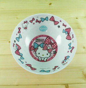 【震撼精品百貨】Hello Kitty 凱蒂貓 塑膠碗 粉蝶結 震撼日式精品百貨