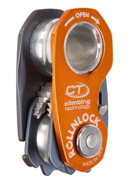 [全新正品]CLIMBING TECHNOLOGY - ROLLNLOCK單指向滑輪(可咬扁帶或繩索)