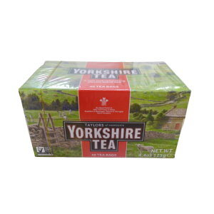 英國Taylors泰勒茶 -泰勒 約克夏紅茶 紅牌 茶包 YORKSHIRE TEA 125g(40小包)-【良鎂】