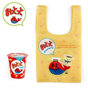 真愛日本 布丁狗 黃 鯨魚 森永製菓 鯨魚餅聯名 可折疊 環保提袋 手提袋 購物袋 提袋 JD22
