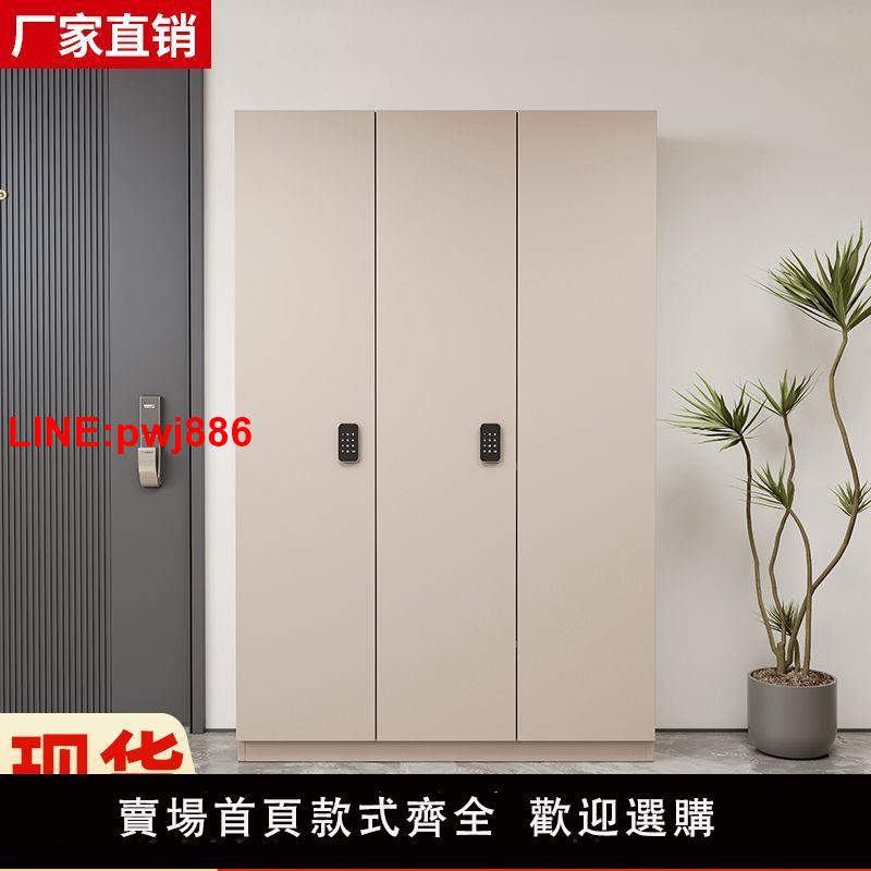 {臺灣公司 可開發票}帶鎖室外鞋櫃家用門口密碼鎖門外樓道電梯走廊多層高櫃定製防盜