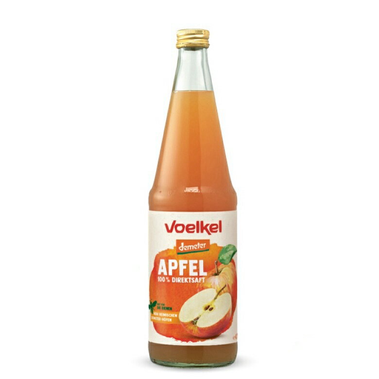 Voelkel 維可 蘋果原汁 700ml/瓶 demeter認證