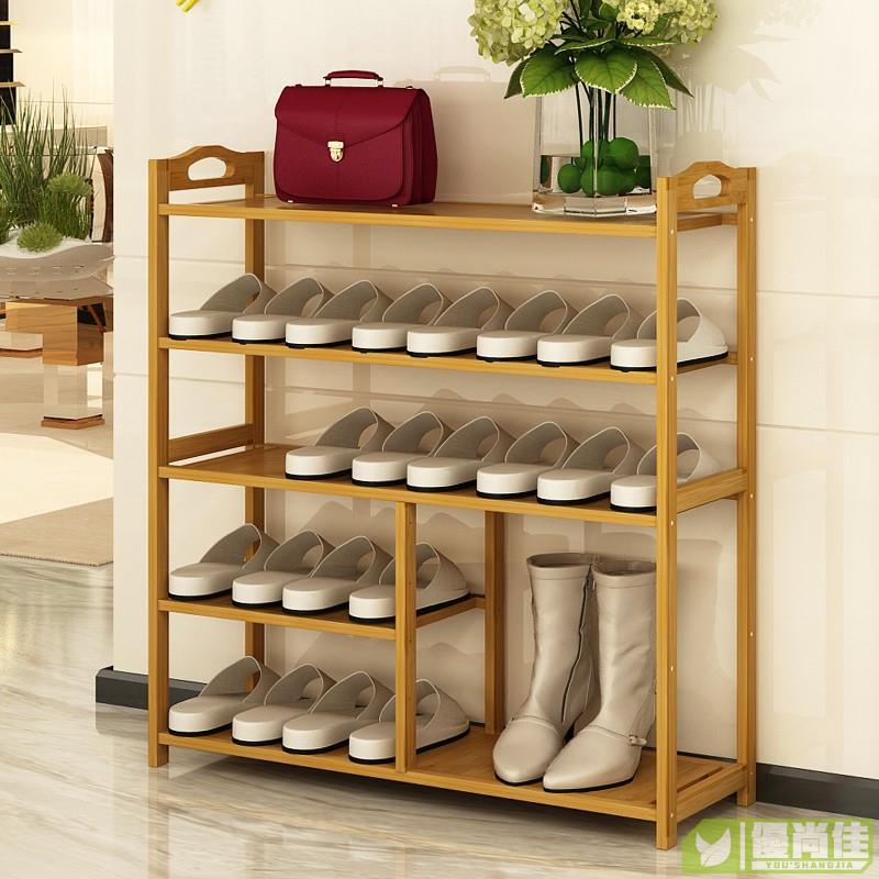 鞋架多層簡易家用經濟型鞋櫃收納架組裝現代簡約防塵置物楠竹架子