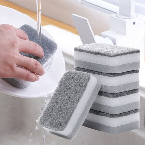 日本進口海綿擦家用鏡面洗手池廚房臺面去污清潔粘貼式洗碗海綿擦