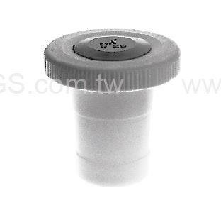 《KIMBLE & CHASE》磨砂塞PTFE Stopper, Solid, PTFE, Color-Coded