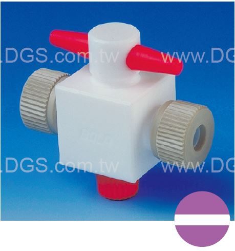 《BOHLENDER》二方 活栓 PTFE 2-Way Stopcocks, PTFE