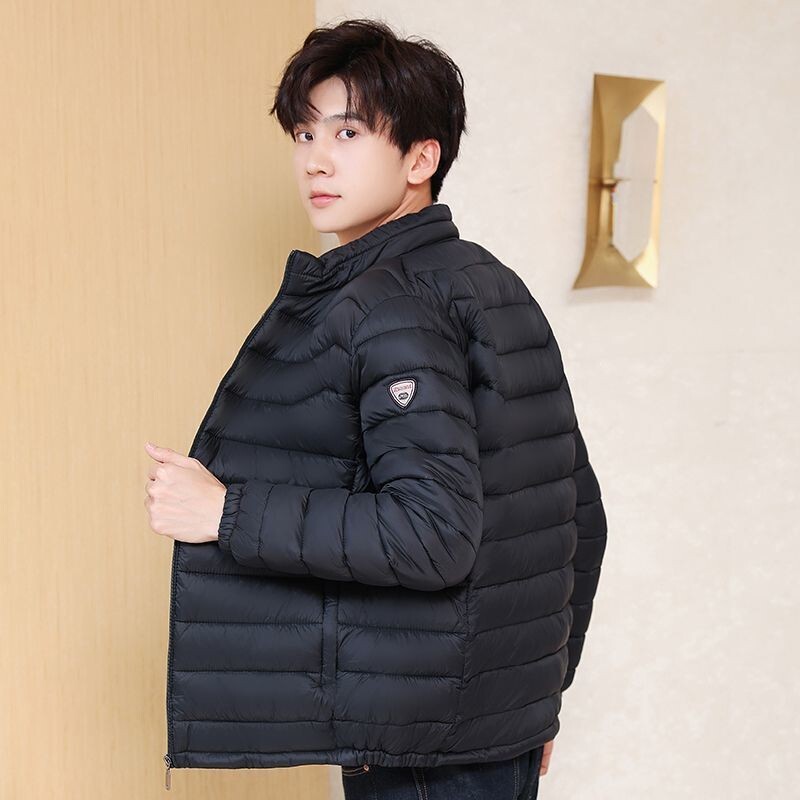 【秋冬上新】2XL-5XL大碼外套 男裝外套 保暖外套 冬季外套棉衣男士修身潮流厚款絲綿小棉襖中青年保暖純色棉服男裝