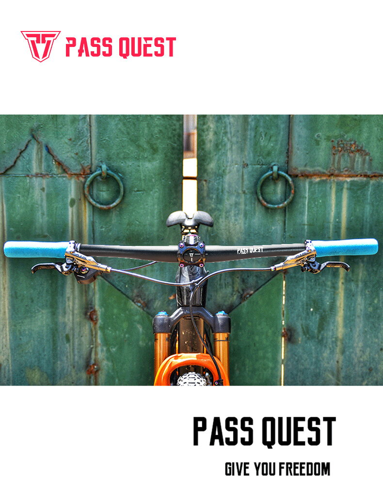 競賽級臺產PASS QUEST FLIGHT 700/720/740mm山地車把橫直把29er
