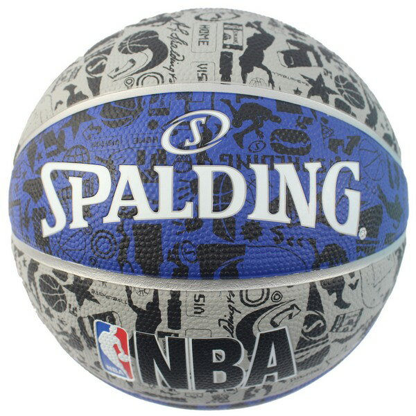 SPALDING 斯伯丁彩色籃球 NBA塗鴉系列/一個入(特720) 7號籃球 NBA籃球 SPA83499 室外內通用耐磨籃球-群16103R
