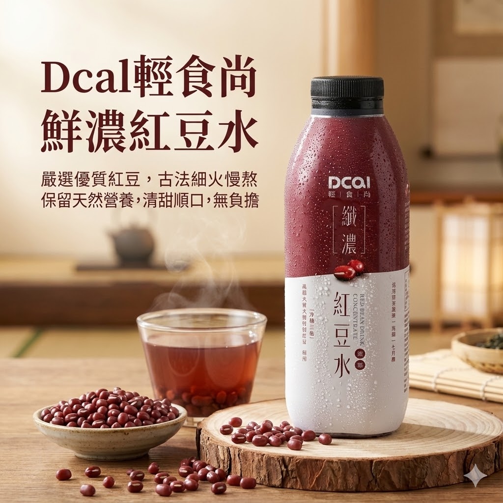 【KKM營養屋】免運  大寮區農會 Dcal 輕食尚 鮮濃紅豆水 960mlx12 大罐裝 紅豆 紅豆水