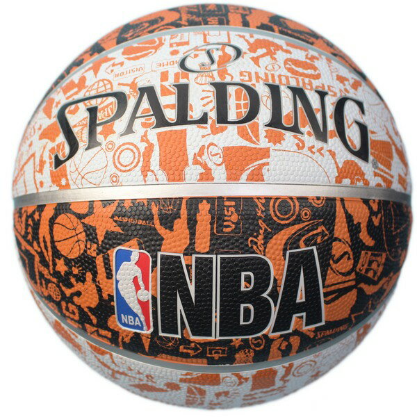 SPALDING 斯伯丁彩色籃球 NBA塗鴉系列/一個入(特720) 7號籃球 NBA籃球 SPA83499 室外內通用耐磨籃球-群16103R【領券滿額再折千12/31止】 5