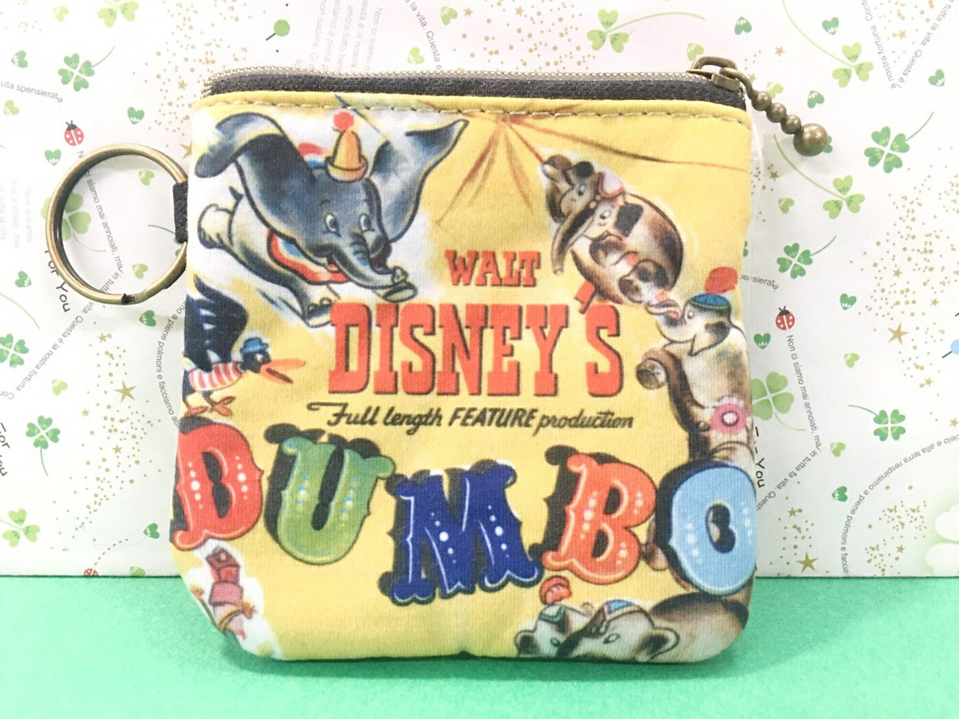 【震撼精品百貨】Dumbo 小飛象 迪士尼小飛象零錢包/收納包-復古樂園#71595 震撼日式精品百貨