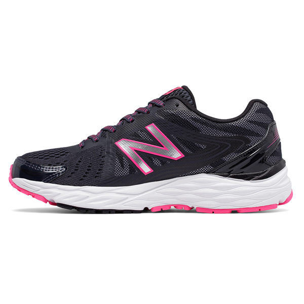 New Balance 680 女鞋 慢跑 網布 透氣 舒適 黑 銀 粉 【運動世界】 W680LV4