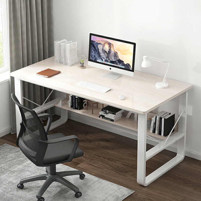 電腦桌家用臺式書桌簡約現代寫字桌家用小桌子學生臥室長條辦公桌