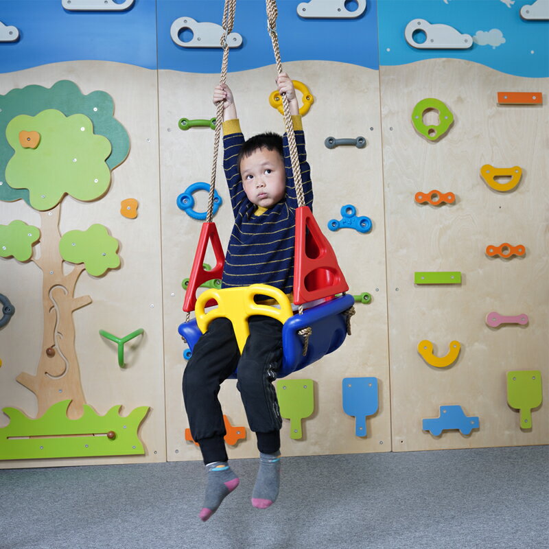 免運+開發票 懸掛秋千吊籃座椅早教兒童感統訓練器材平衡體能吊椅室內運動玩具