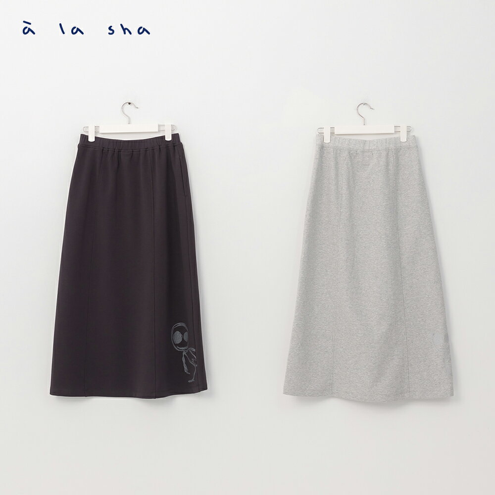 a la sha 阿財探頭印花A字裙 3
