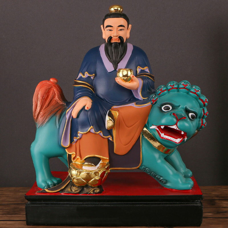 善緣堂太乙救苦天尊像樹脂九頭獅真人道教佛像家居客廳保平安擺件| 協貿