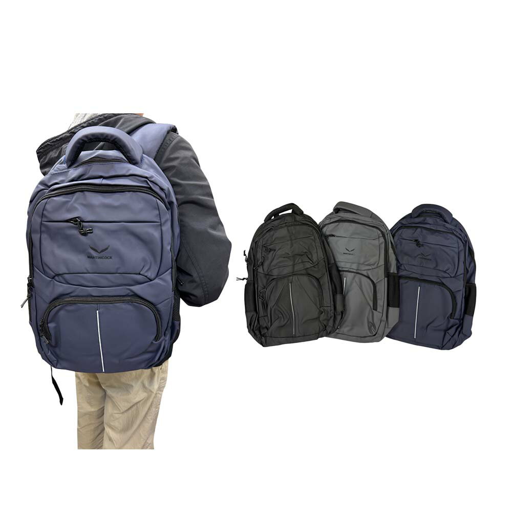 ~雪黛屋~MARTINCOCK 後背包大容量可A4夾二主袋+外袋共四層科技防水尼龍胸釦MW3629 0