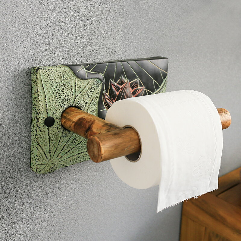 新中式仿古衛浴用品個性藝術創意浴室衛生間廁所手紙架紙巾卷紙架