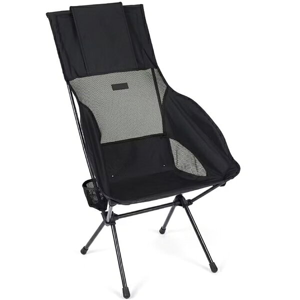 ├登山樂┤韓國 Helinox Savanna Chair 輕量高背椅-純黑 HX-11176