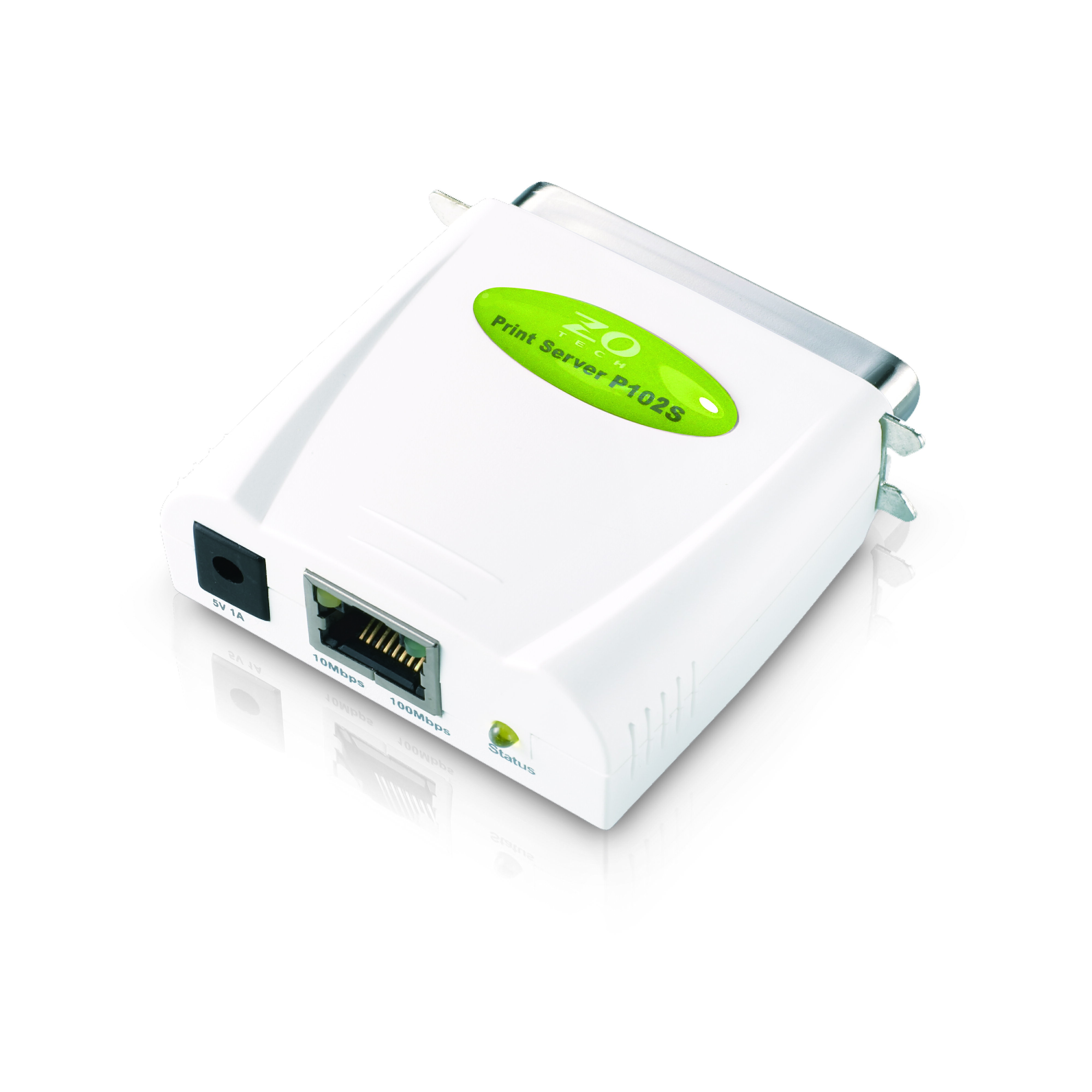 ZO P102S平行埠印表伺服器(綠色包裝) [富廉網]