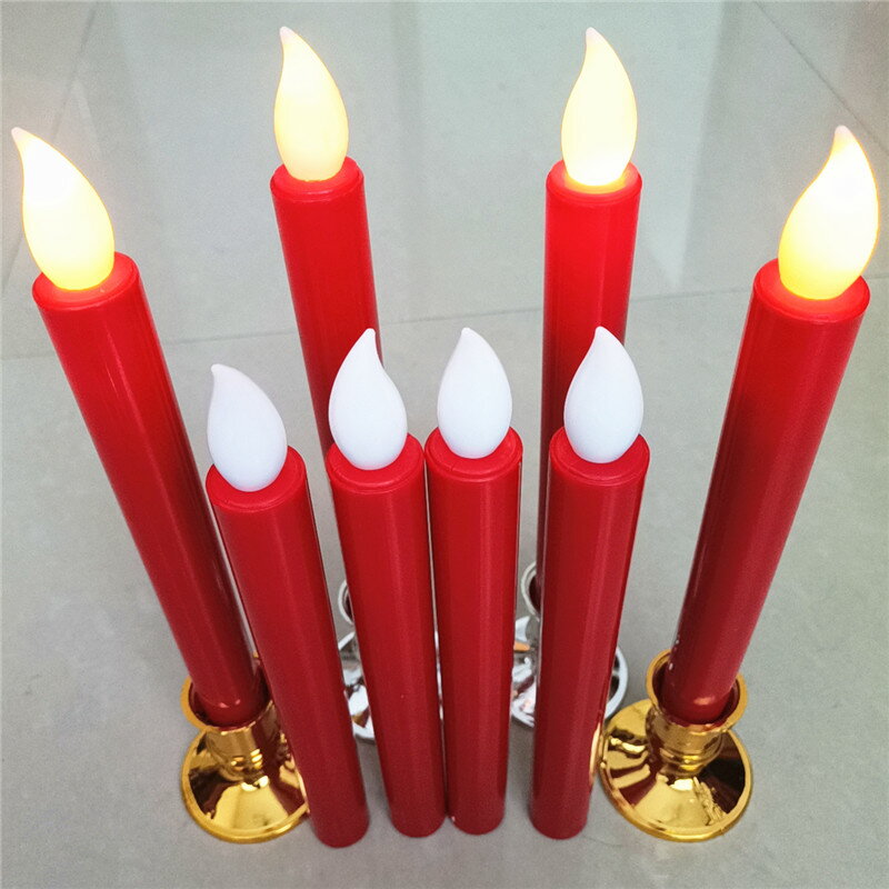 電子蠟燭 蠟燭 led電子蠟燭模擬長桿蠟燭寺廟佛堂供佛燈佛前燈婚慶裝飾