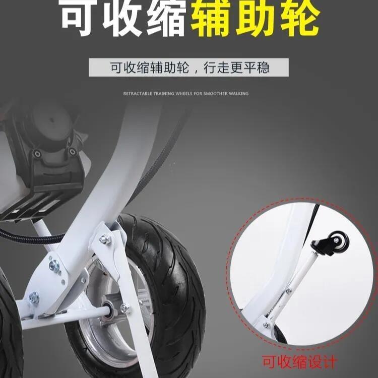 【可開發票】品質保證-手推式割草機通用車架背負式側掛式汽油割草機地鑽改裝手推式機架 1