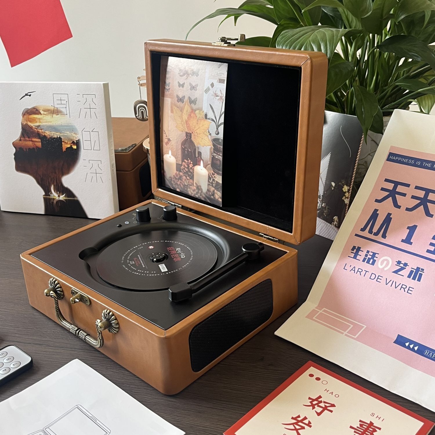 多功能cd機藍牙音響復古專輯光碟U盤便攜式充電CD播放器生日禮物【宜家良品百貨】