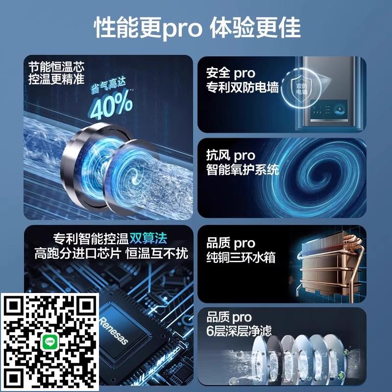 萬和365系列雙重防凍節能恆溫強排式天然氣燃氣熱水器家用ECO節能
