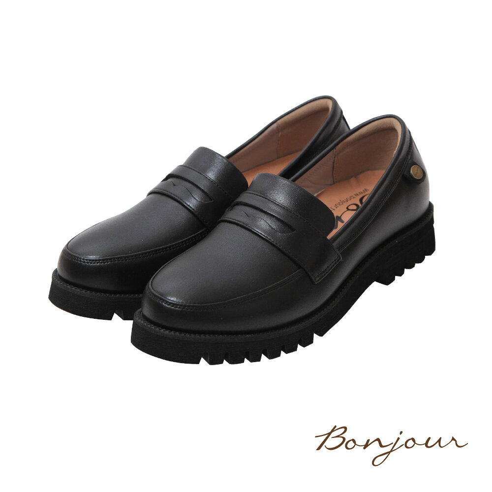BONJOUR☆無感舒適穿！輕量厚底樂福孟克鞋【B0670】6色 0