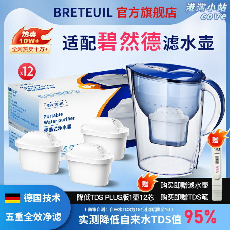 【通用除垢】濾水壺濾芯 淨水壺濾芯 碧然德濾芯 德國Brita濾芯 家用濾水壺 過濾除垢 替換濾芯 一壺一芯 適用多款壺型 高效過濾