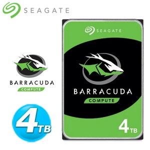 【最高22%回饋 5000點】Seagate【BarraCuda】3.5吋 4TB 新梭魚 桌上型硬碟 (ST4000DM004)