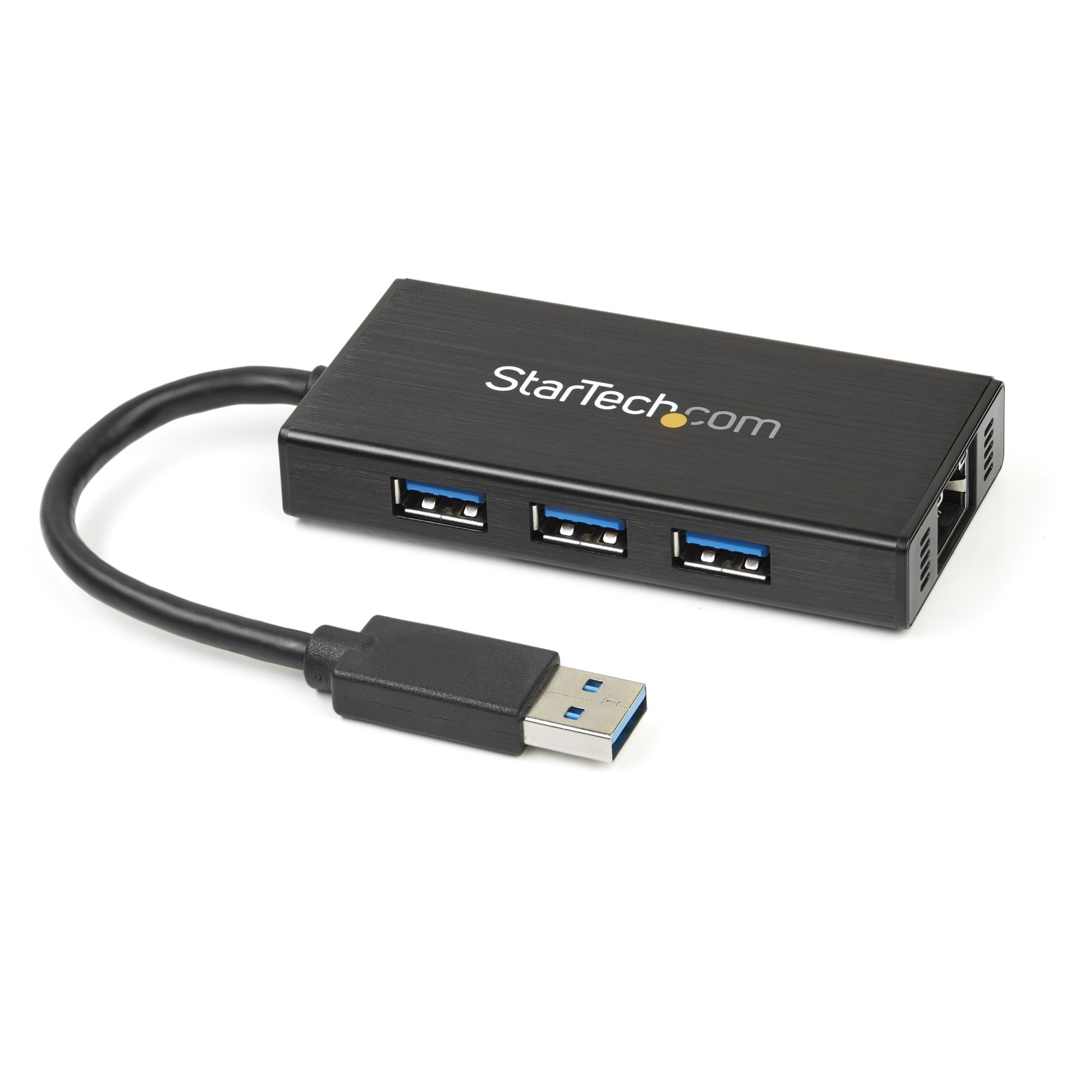 [o美國直購] StarTech.com 3 Port Portable USB 3.0 Hub 集線器 with Gigabit Ethernet Adapter NIC (ST3300GU3B)