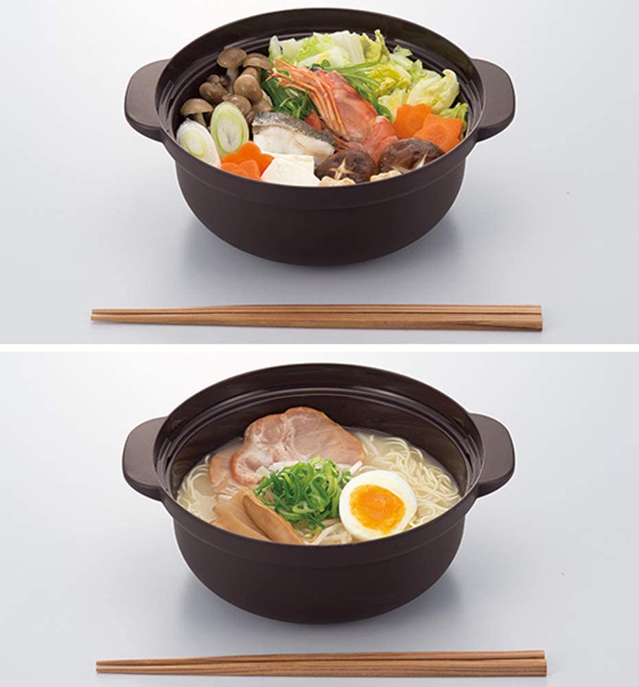 日本製 Imotani 微波爐專用碗 KB-700 1.5公升 個人鍋 微波碗 料理鍋 湯鍋 湯碗 火鍋 泡麵 關東煮【小福部屋】 1
