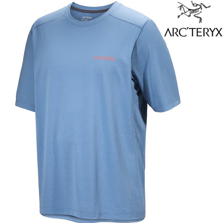 Arcteryx 始祖鳥 Cormac Arc'Bird 男款 快乾短袖圓領衫 X000007994 石洗雜藍 Stone Wash Heather