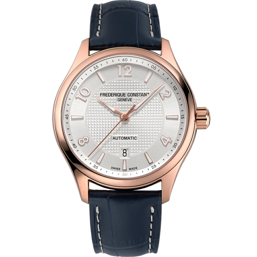CONSTANT 康斯登 RUNABOUT AUTOMATIC 系列 自動機械男腕錶(FC-303RMS5B4)-42mm-銀面皮革【刷卡回饋 分期0利率】【APP下單點數13倍送】
