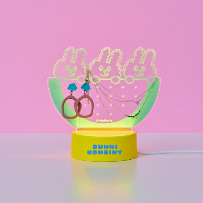 BUNNI KONBINY 兔子便利商店壓克力燈光飾品架 (西瓜款)
