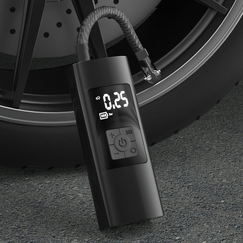 車載充氣泵輪胎 電動手持打氣泵智慧無線自行車便攜式打氣筒