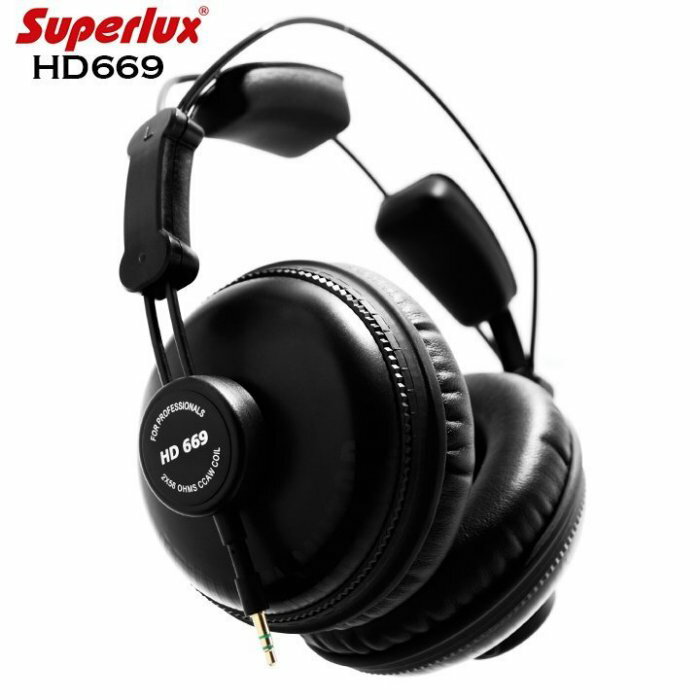 Superlux HD669 封閉式專業錄音棚標準監聽用全罩耳機 公司貨附保卡,保固一年【唐尼樂器】