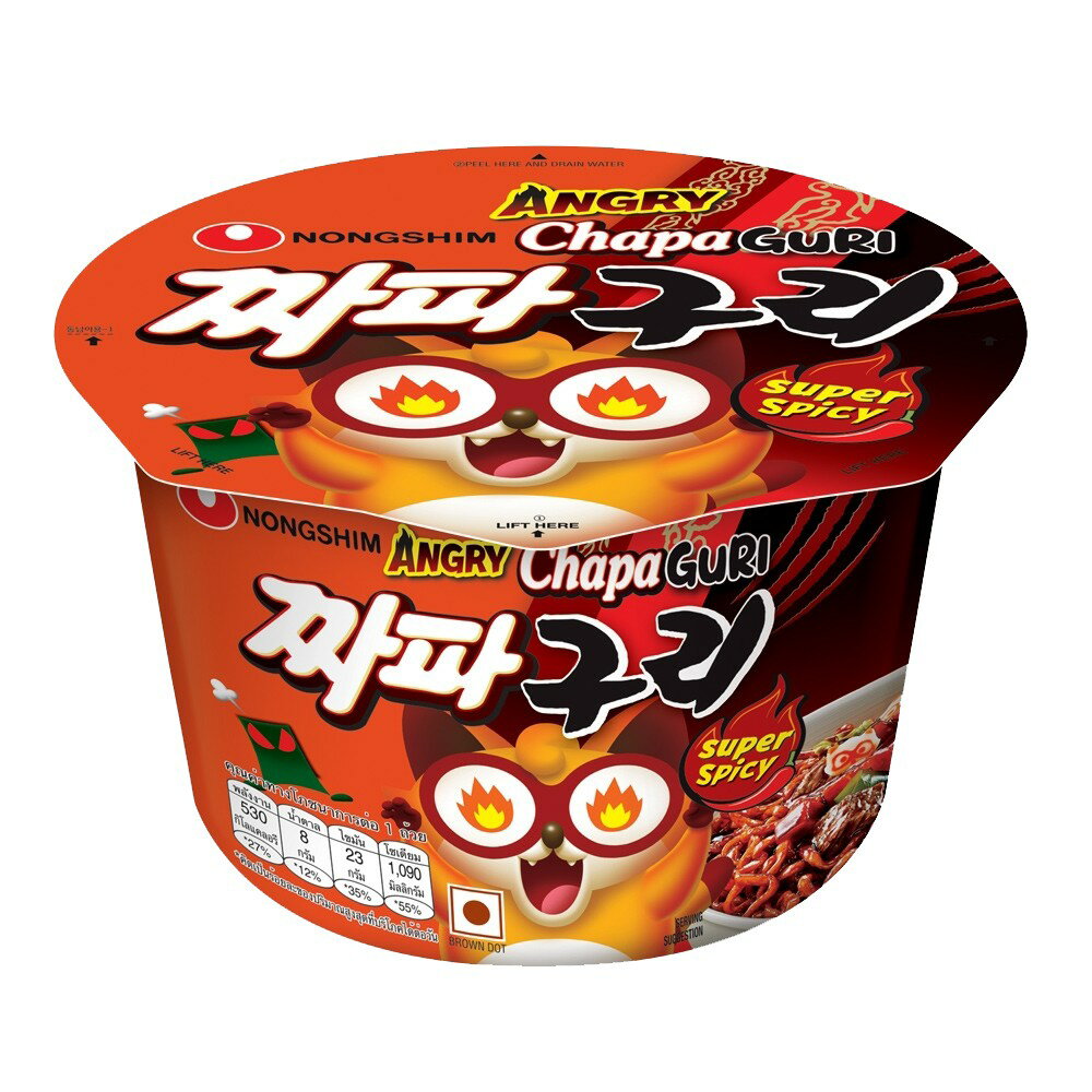 《 Chara 微百貨 》  韓國 農心 浣熊 海鮮 烏龍 + 炸醬麵 雙拼 碗麵 團購 批發 原味 辣味 炸醬 炒碼 3