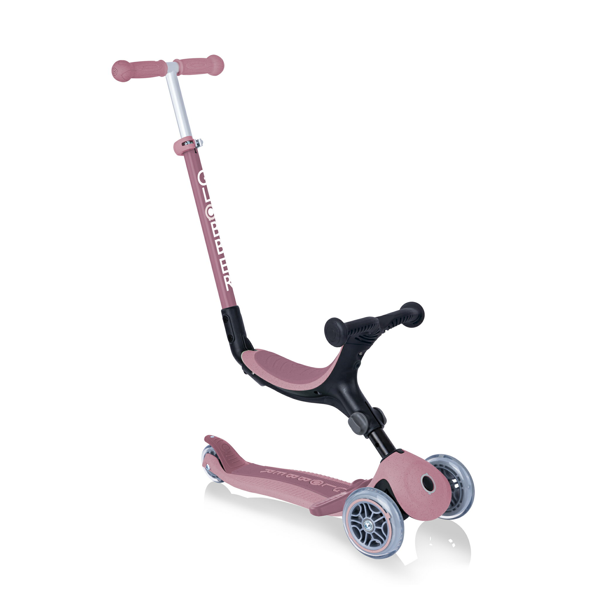 GLOBBER GO•UP 4合1運動版多功能滑板車升級款-莓果粉★衛立兒生活館★