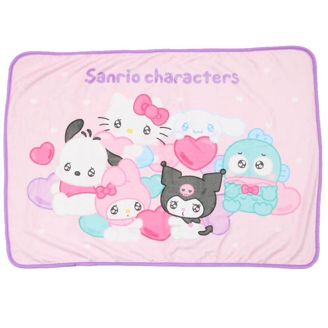 【震撼精品百貨】大耳狗 Cinnamoroll~日本Sanrio三麗鷗 MX Sanrio大集合披肩毛毯70x100cm-可愛*54338
