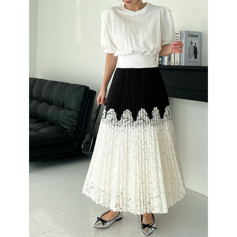 ANNAS 正韓墊肩造型短袖上衣 棉質短T 百搭素面顯瘦縮腰 韓國短袖T恤 8