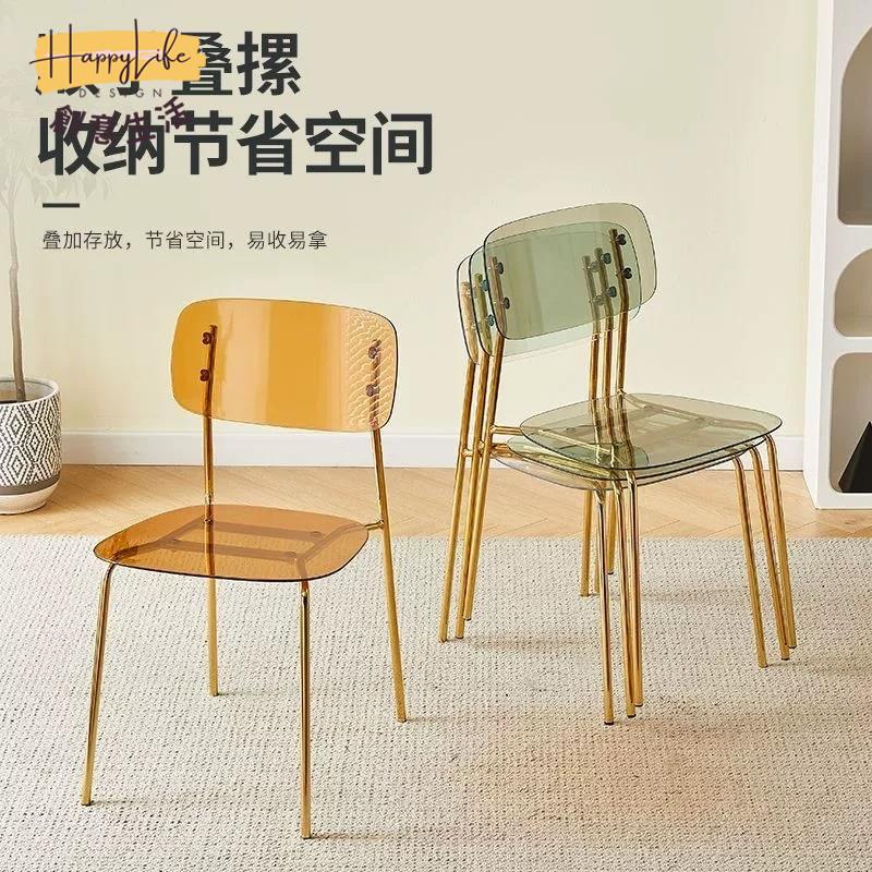 工廠直銷 北歐輕奢凳子 亞克力透明餐椅子 家用我市客廳陽臺靠背椅子 奶茶店水晶椅子 現代簡約椅子新店開業 全館折扣 售後保障 優選/免運