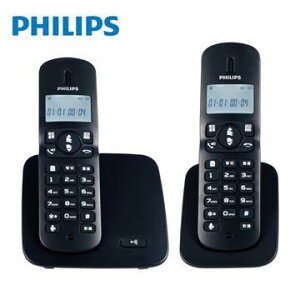 免運費 Philips 飛利浦 2.4GHz 數位無線電話 無線電話 子母機 數位電話 DCTG1862B/96