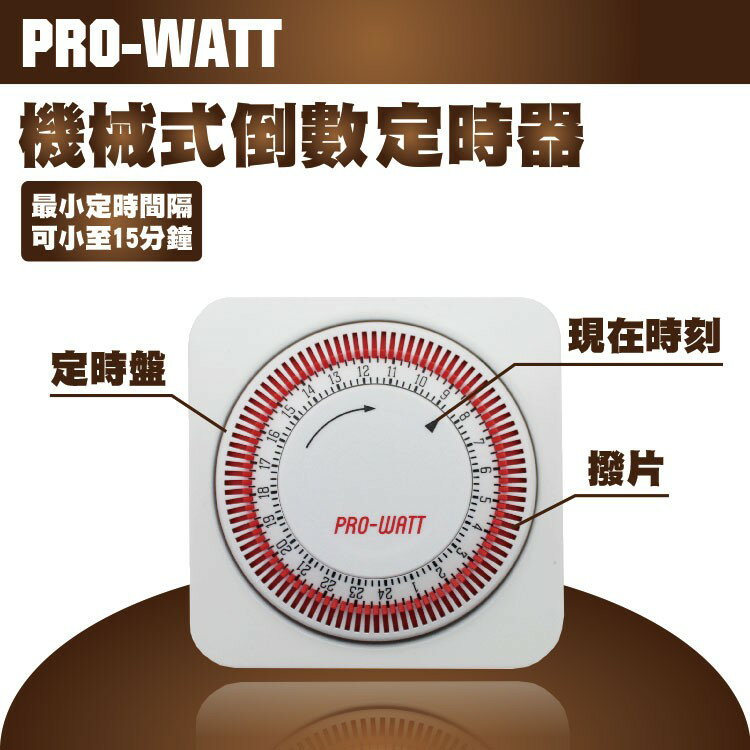 華志PRO-WATT TU-A/58 機械定時器