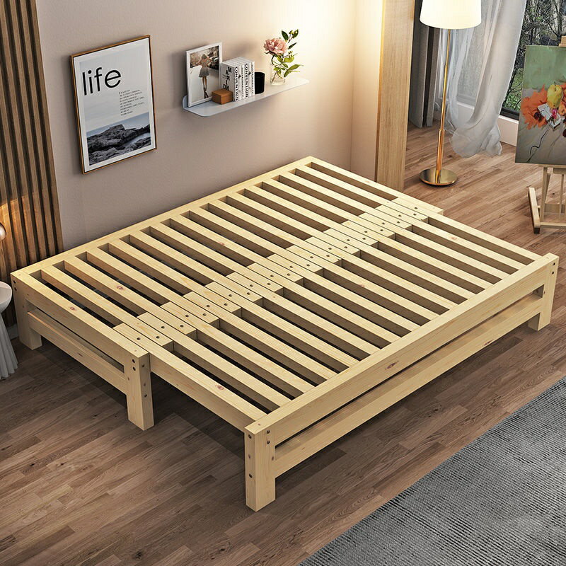 實木沙發床多功能折疊床抽拉床蹋蹋米床定制沙發床一體兩用伸縮床