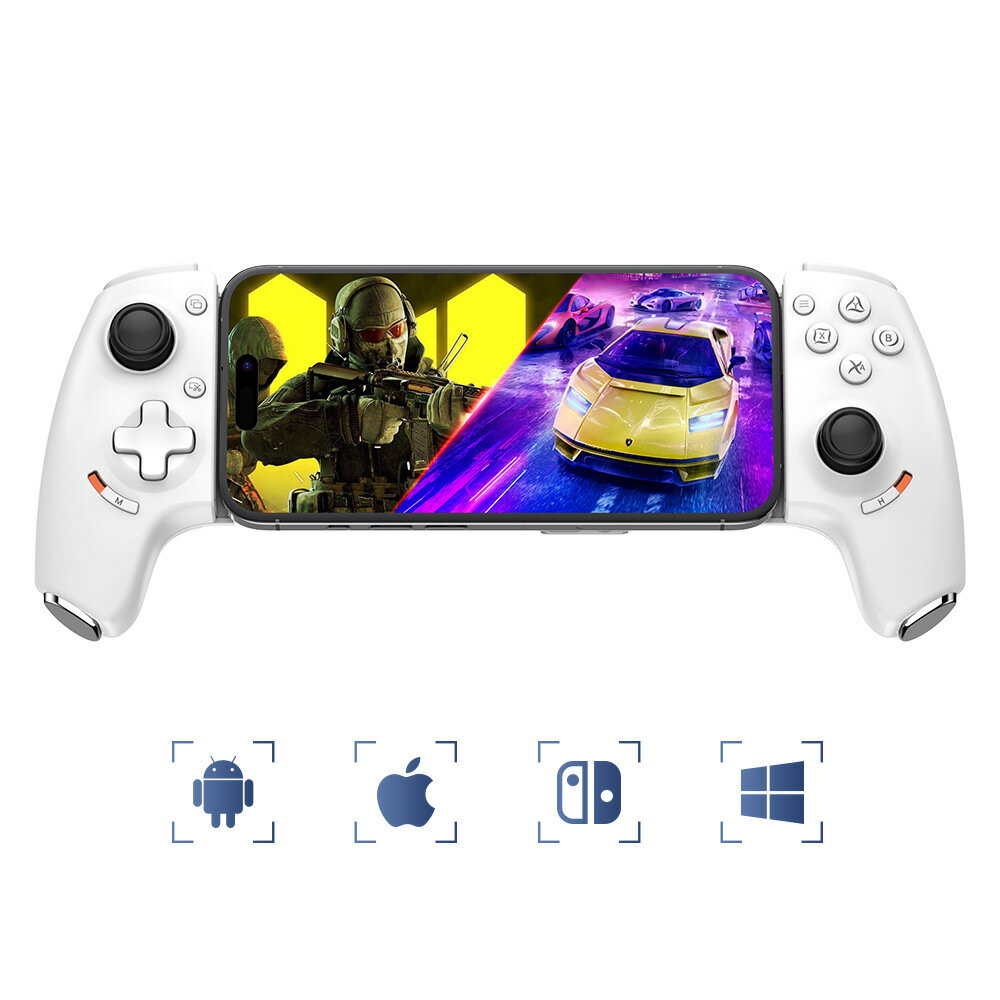 佳影TypeC有線藍芽手機電腦Switch串流PS5遊戲手柄拉伸縮安卓iOS
