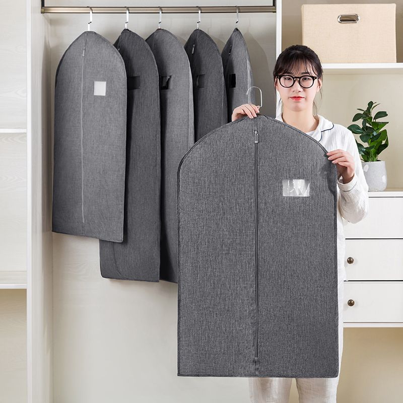 熱銷/免運 衣服防塵罩掛衣袋掛式衣物防塵袋衣櫃西裝大衣罩衣架防塵套子家用
